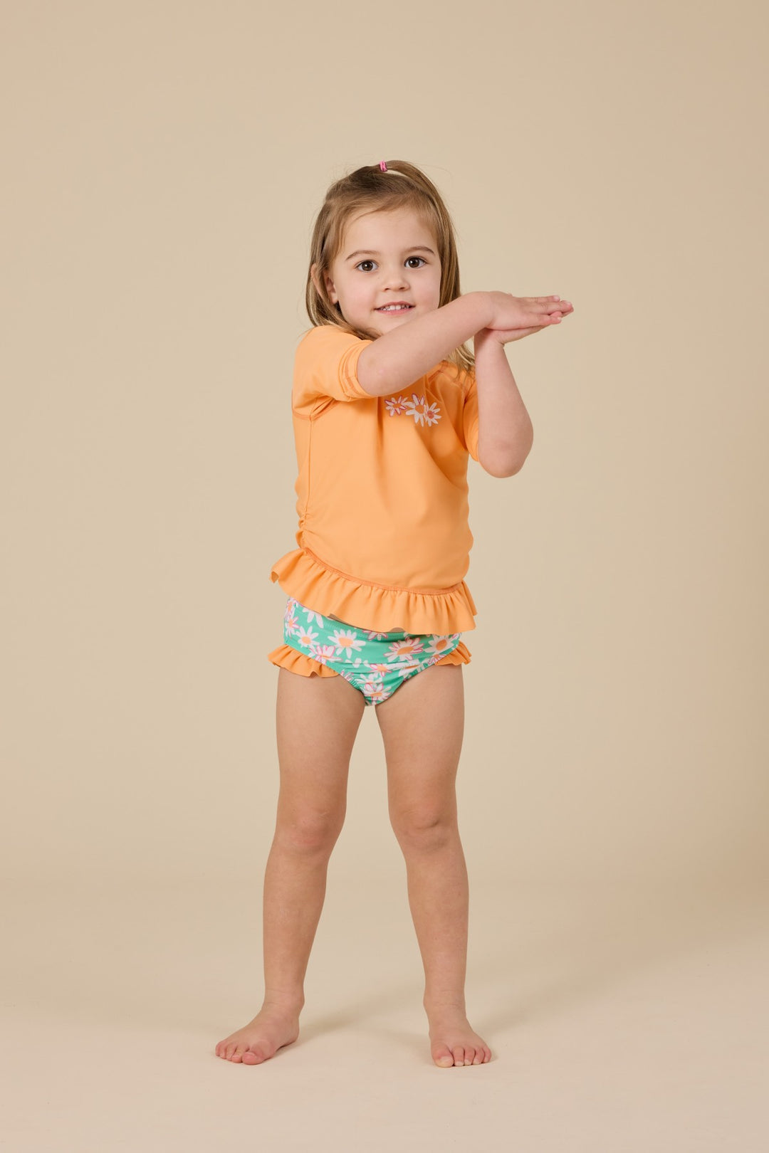 Goldie + Ace Daisy Chain Frill Rashguard