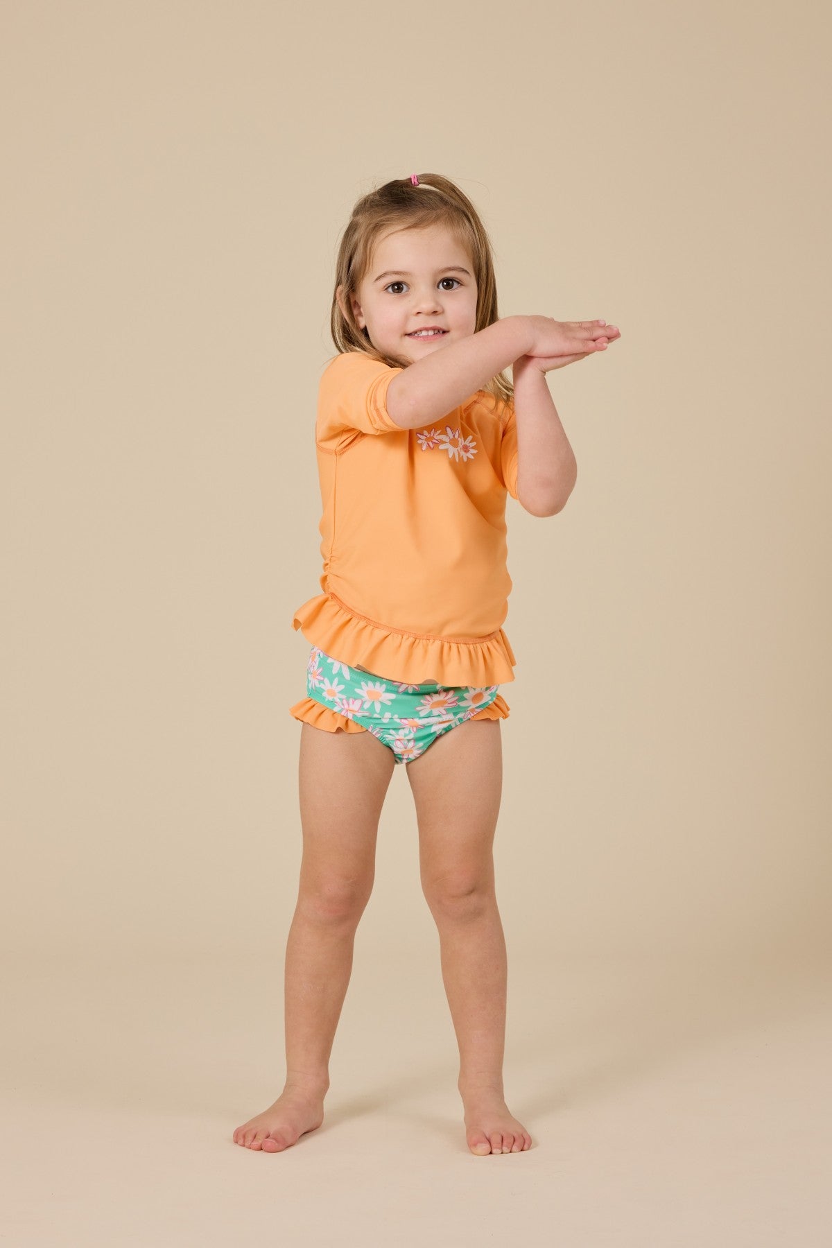 Goldie + Ace Daisy Chain Frill Rashguard