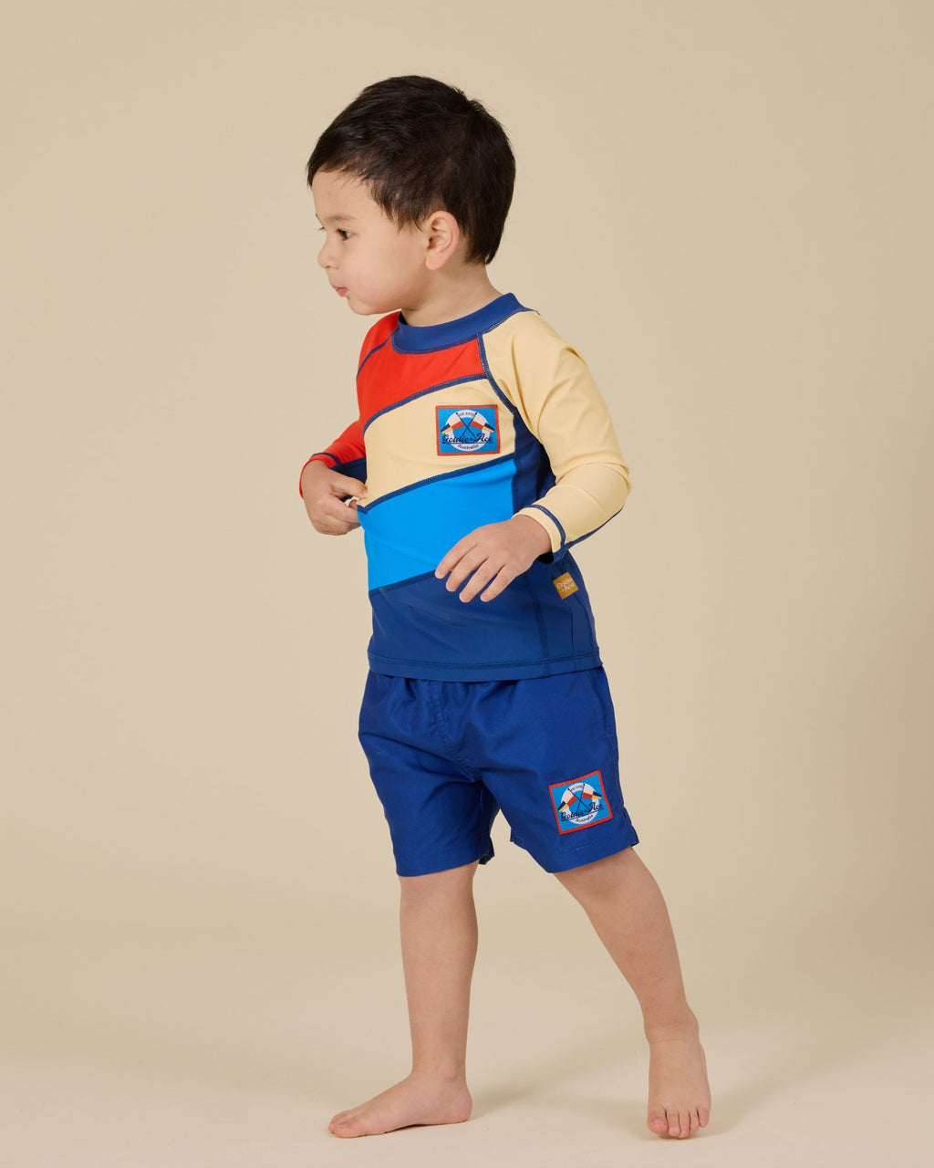 Goldie + Ace Nautical Flag Board Shorts