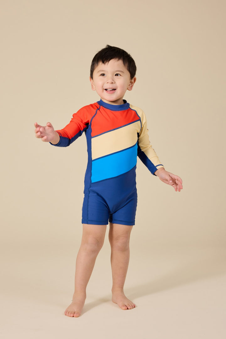 Goldie + Ace Nautical Flag Short Leg Swimsuit