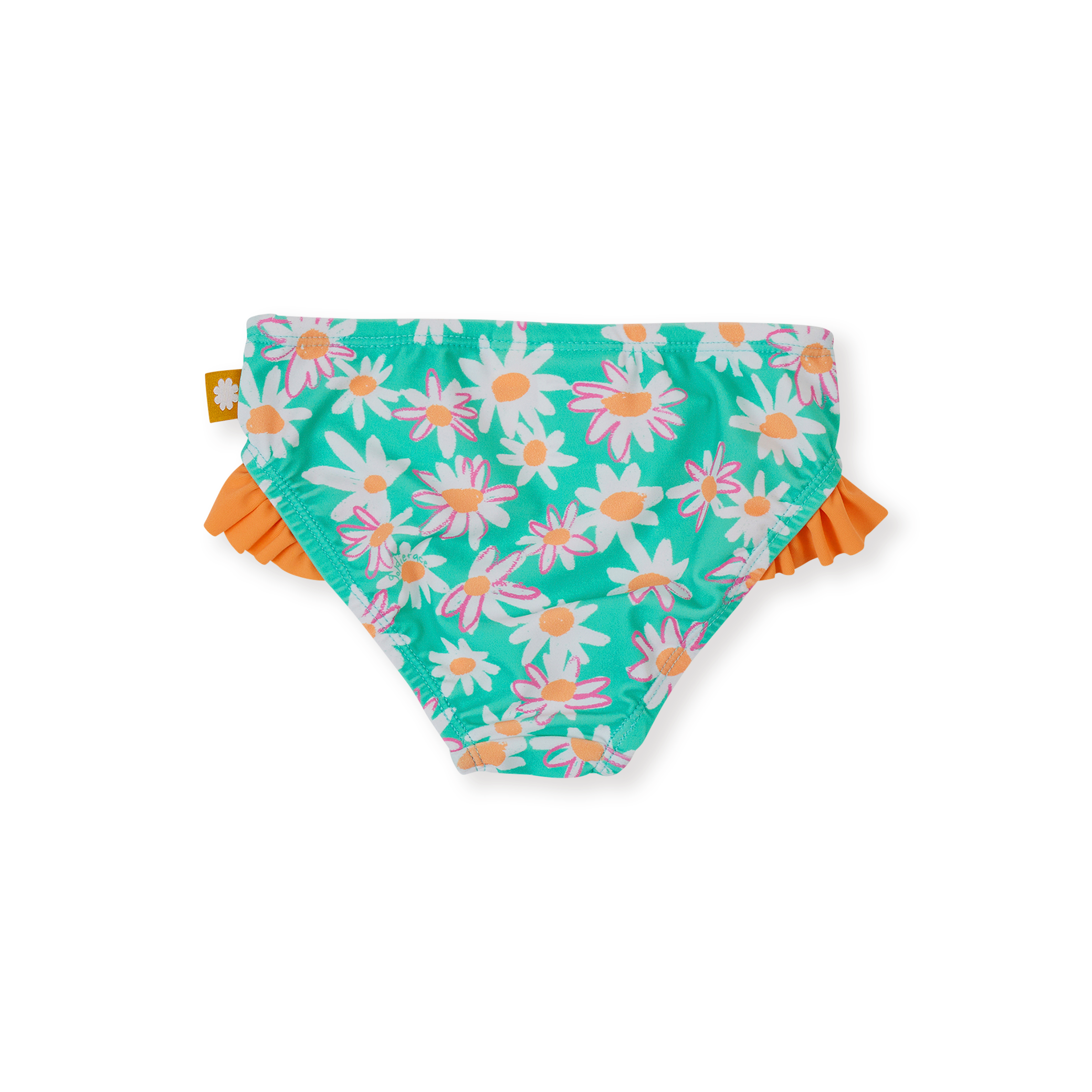Goldie + Ace Daisy Patch Frill Waist Bikini Bottom