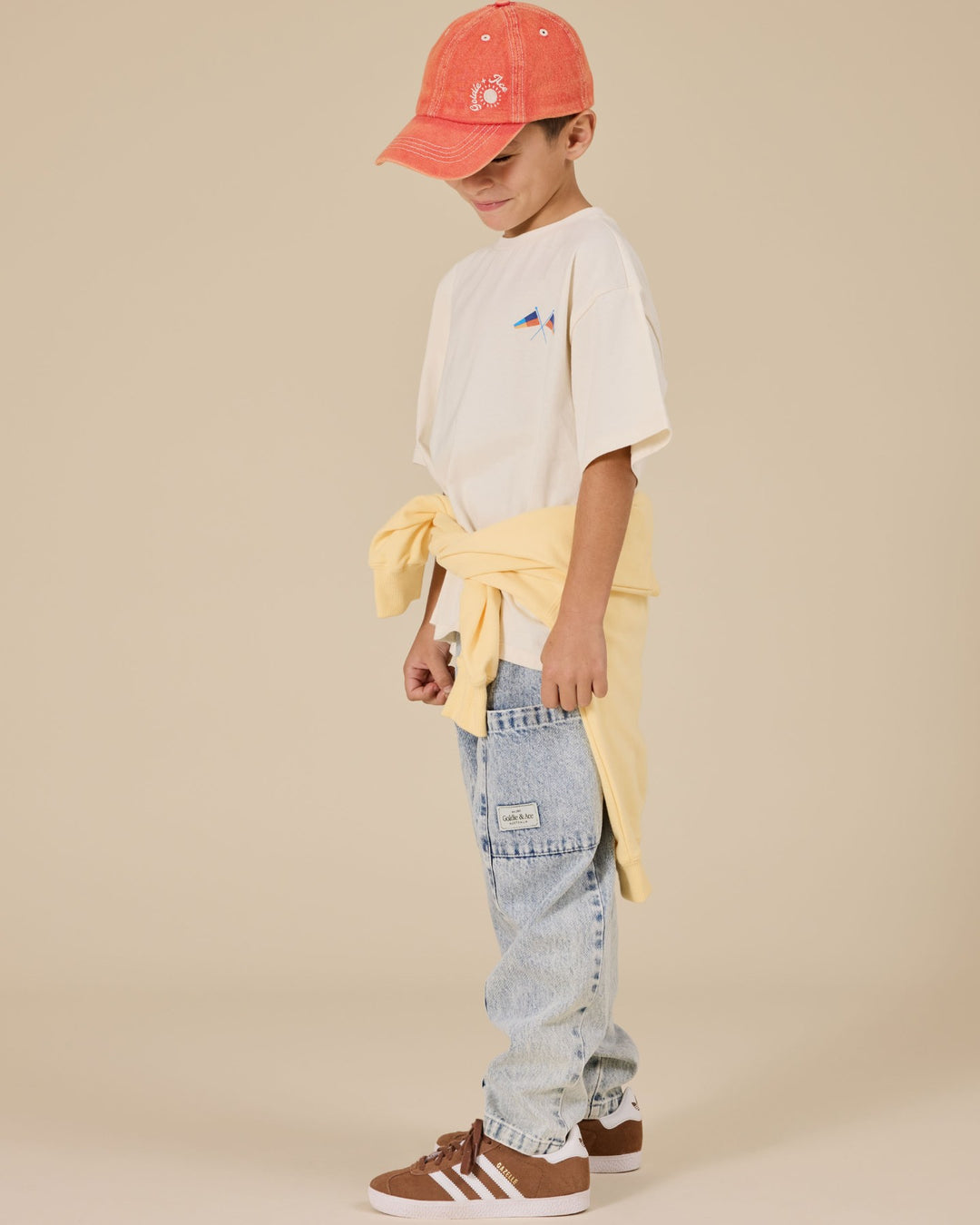 Goldie + Ace Kit Denim Pocket Pant - Light Denim