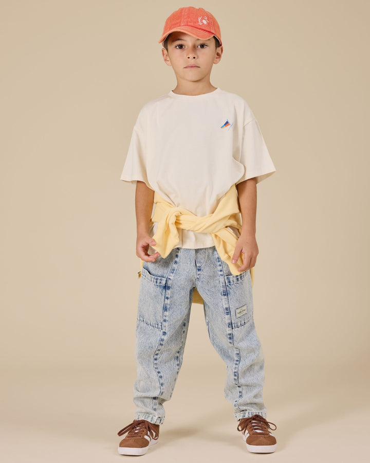 Goldie + Ace Kit Denim Pocket Pant - Light Denim