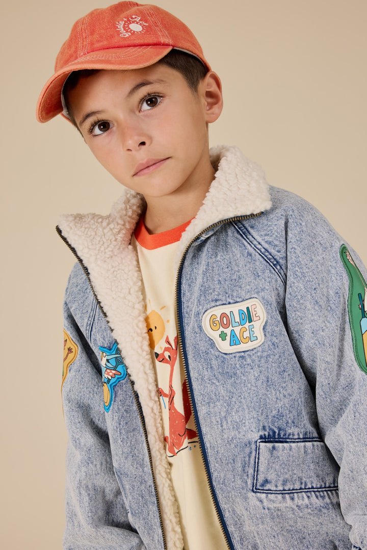 Goldie + Ace Ari Denim Sherpa Jacket