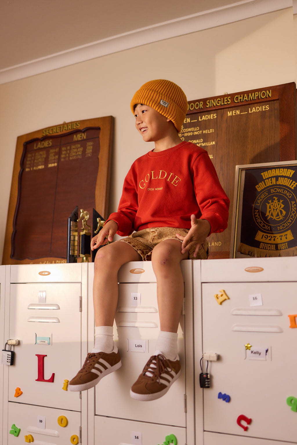 Goldie + Ace Wool Beanie - Golden