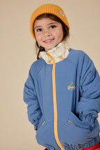Goldie + Ace Hopscotch Reversible Puffer Jacket - Lake/Vanilla