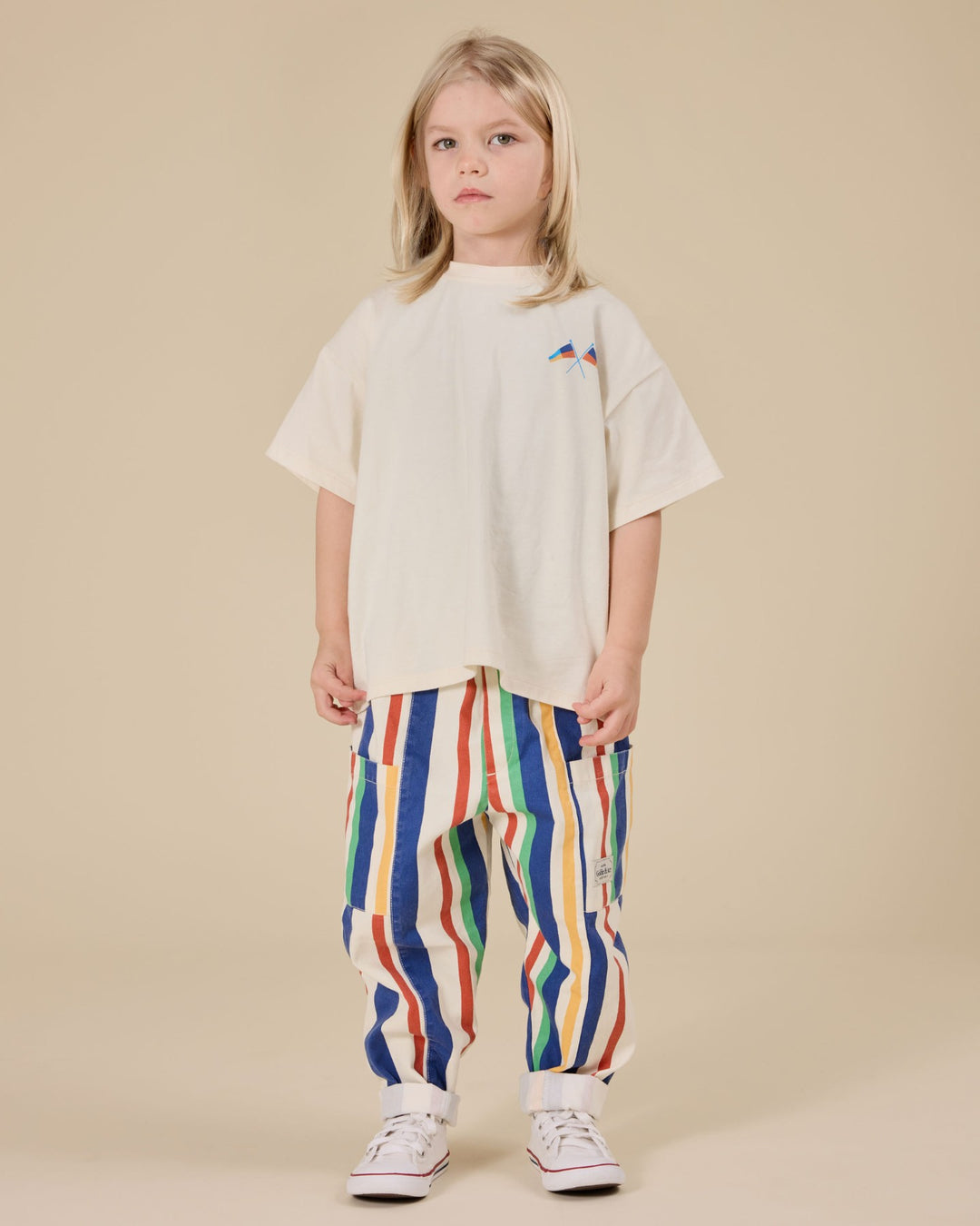 Goldie + Ace Kit Denim Pocket Pant - 90'S Bold Stripe