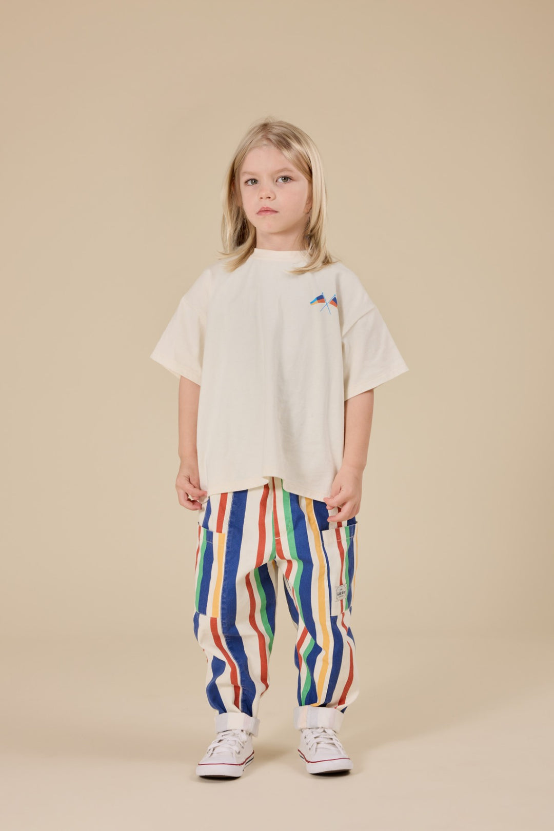 Goldie + Ace Kit Denim Pocket Pant - 90'S Bold Stripe