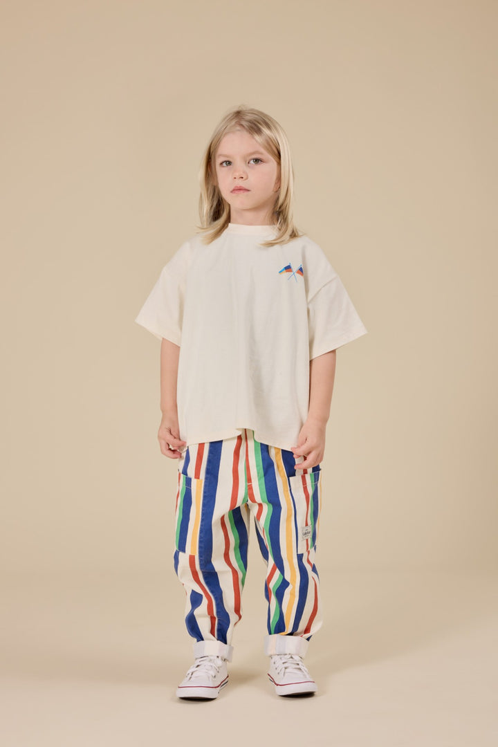 Goldie + Ace Kit Denim Pocket Pant - 90'S Bold Stripe