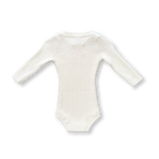 Organic Ribbed Bodysuit - Raw