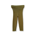 Organic Ribbed Essential Leggings - Herb