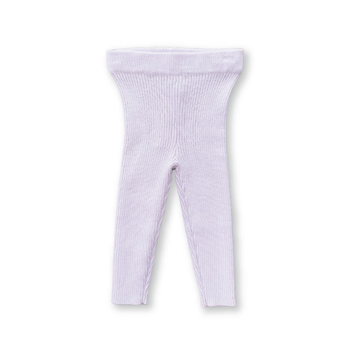 Grown Organic Ribbed Essential Leggings - Lilac Ice