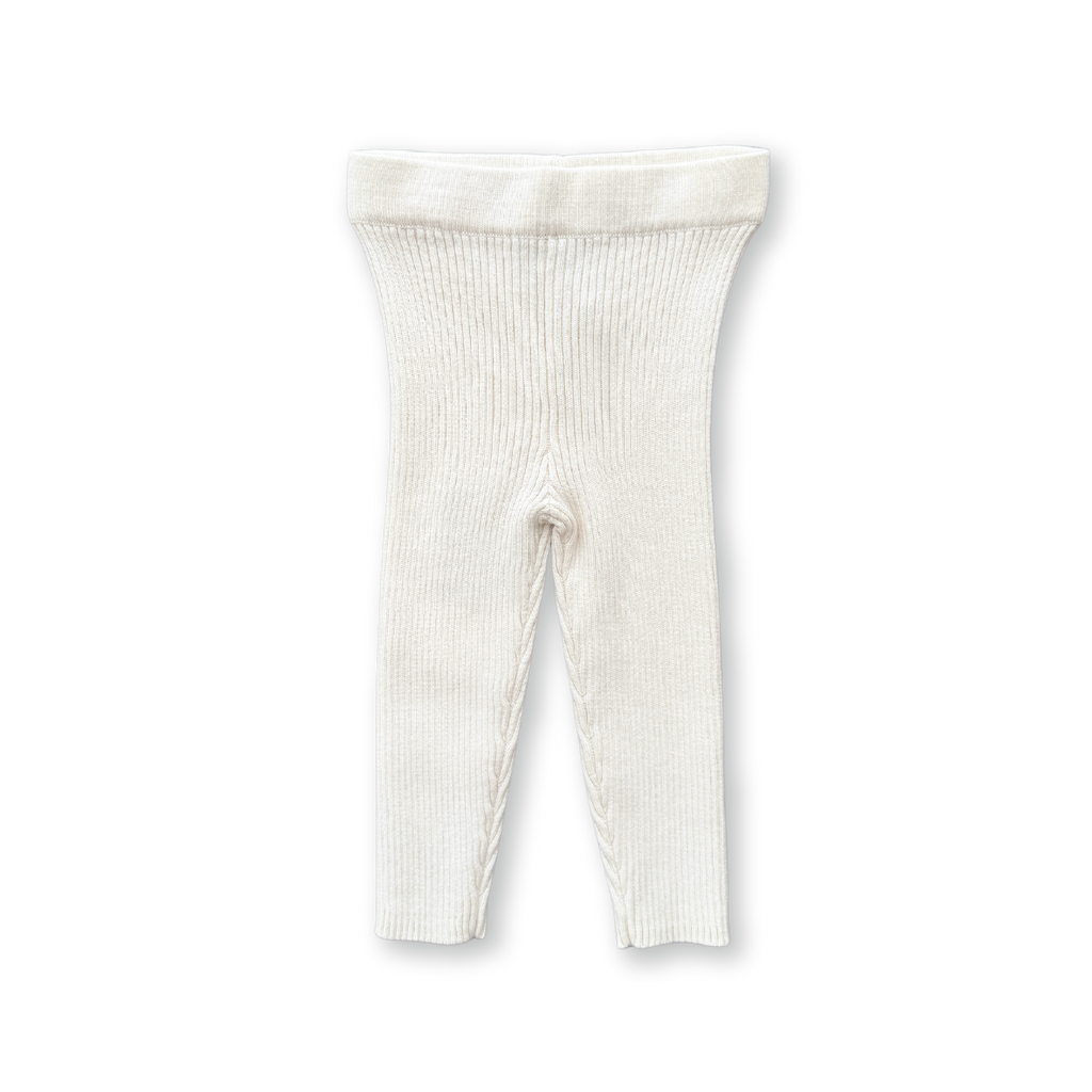 Grown Organic Ribbed Essential Leggings - Raw