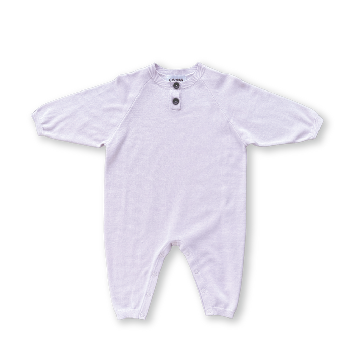 Grown Organic Essential Starsuit - Lilac Ice