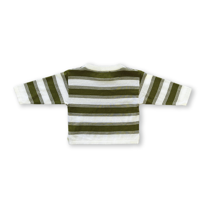 Grown Organic 7-Stripe Long Sleeve Tee - Herb