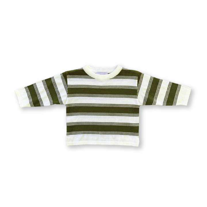 Grown Organic 7-Stripe Long Sleeve Tee - Herb
