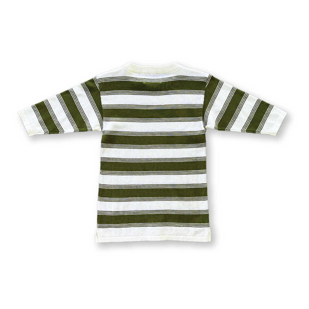 Grown Organic 7-Stripe Dress - Herb