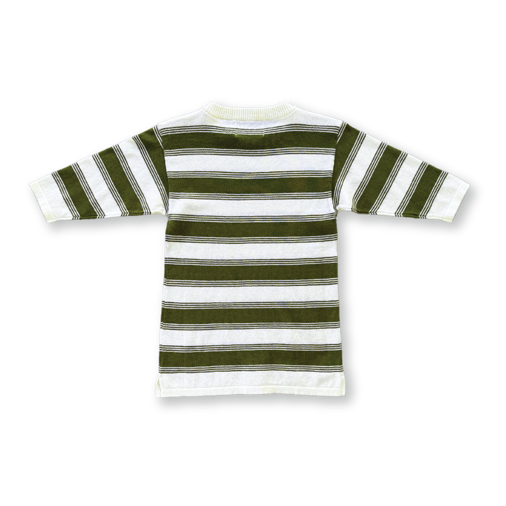 Grown Organic 7-Stripe Dress - Herb