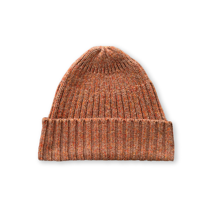 Grown Fleck Yarn Pixie Beanie - Tawny