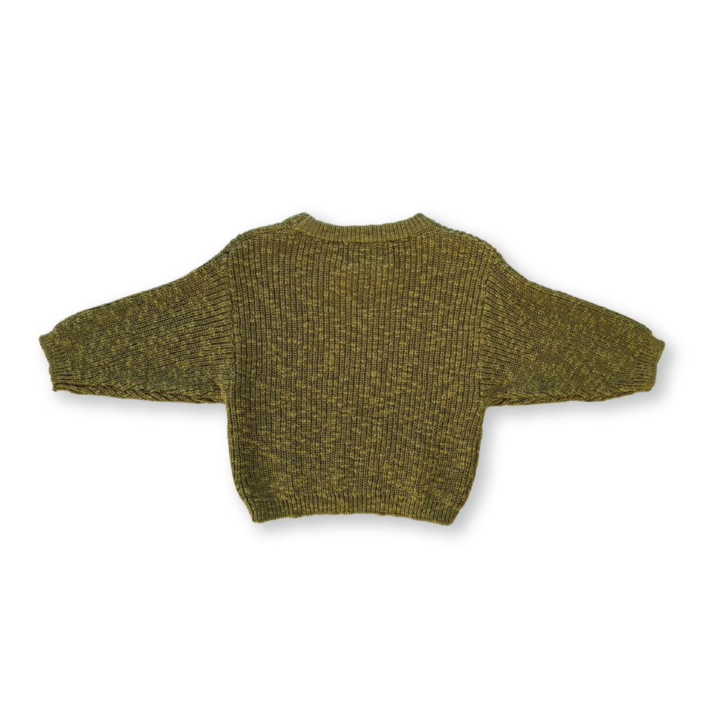 Grown Chunky Rib Organic Pull Over - Herb