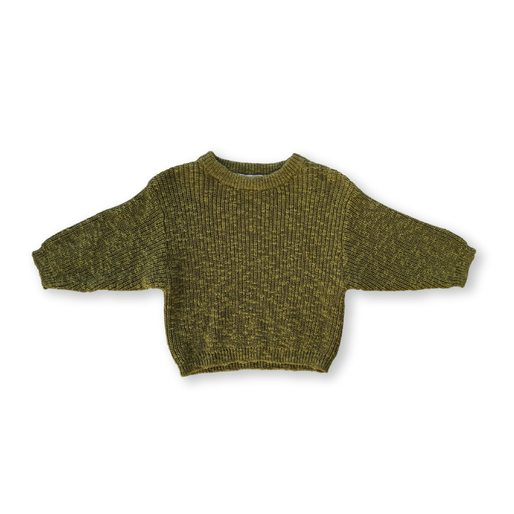 Grown Chunky Rib Organic Pull Over - Herb