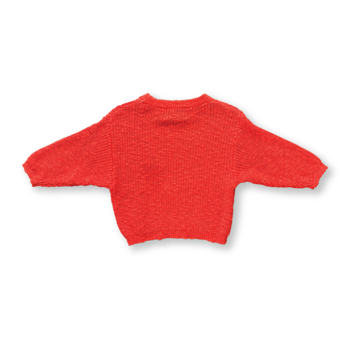 Grown Chunky Rib Organic Pull Over - Tomato