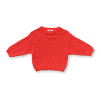 Chunky Rib Organic Pull Over - Tomato
