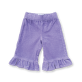 Organic Frill Cord Pant - Iris