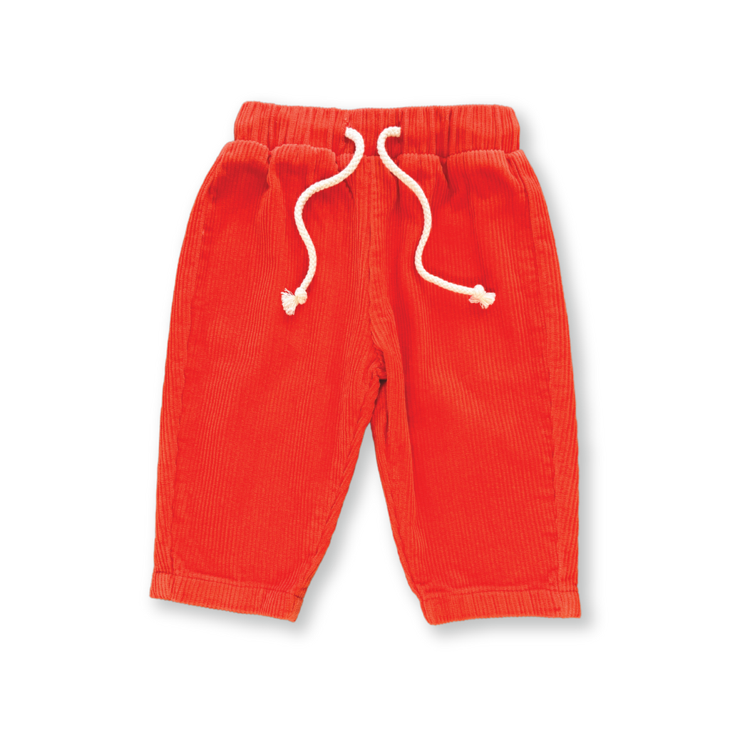 Grown Organic Cord Pant - Tomato