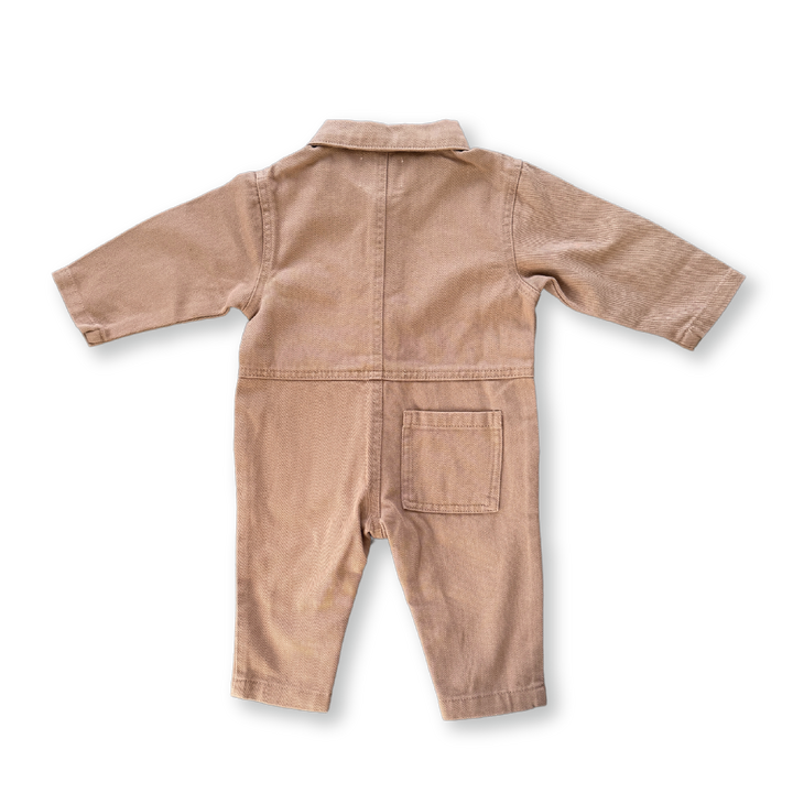 Grown Organic Denim Boilersuit - Clay