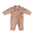 Organic Denim Boilersuit - Clay