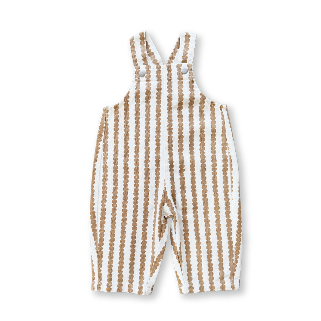 Grown Everyday Organic Overalls - Stacked Pebble