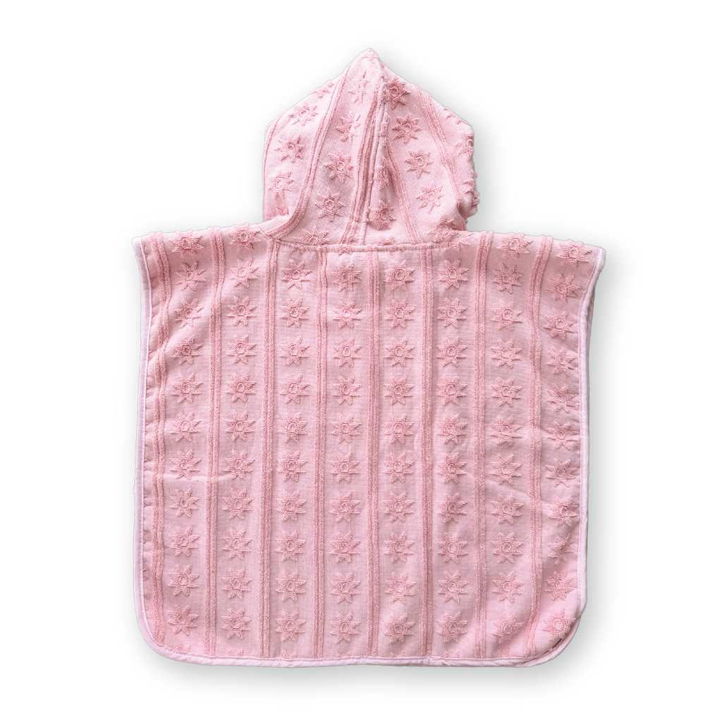 Terry Towelling Poncho - Blossom