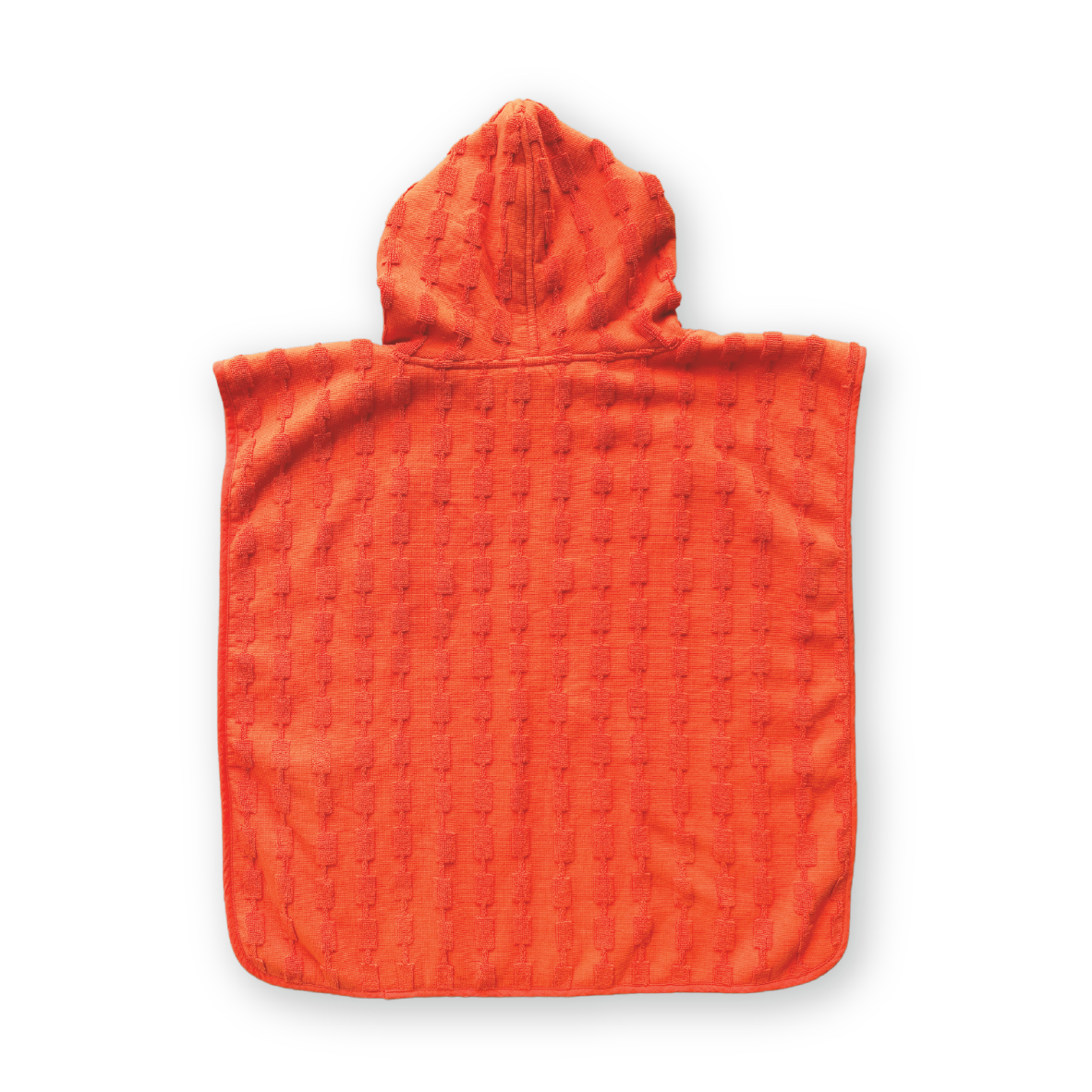 Grown Terry Towelling Poncho - Rosso