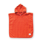 Grown Terry Towelling Poncho - Rosso