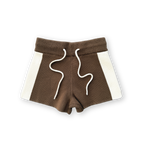 Grown Milano Knitted Shorts - Cafe