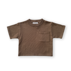 Grown Knitted Pocket Tee - Cafe