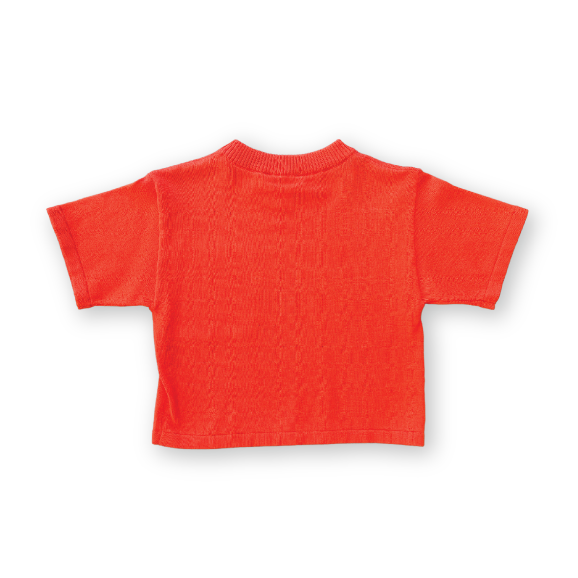 Grown Knitted Pocket Tee - Rosso