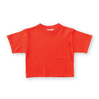 Grown Knitted Pocket Tee - Rosso