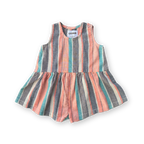 Grown Summer Stripe Cotton Romper