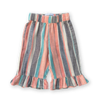 Grown Summer Stripe Cotton Frill Pant
