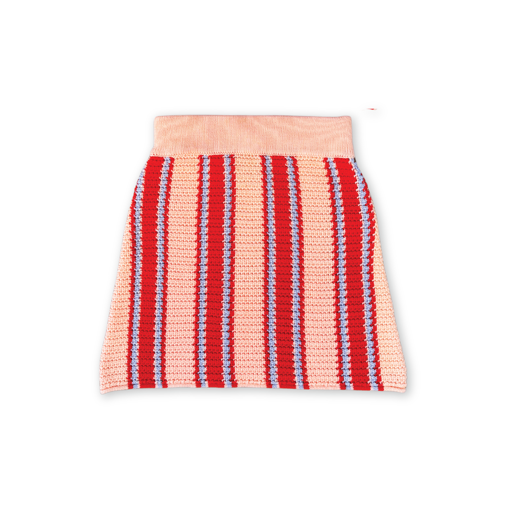 Organic Island Stripe Skirt