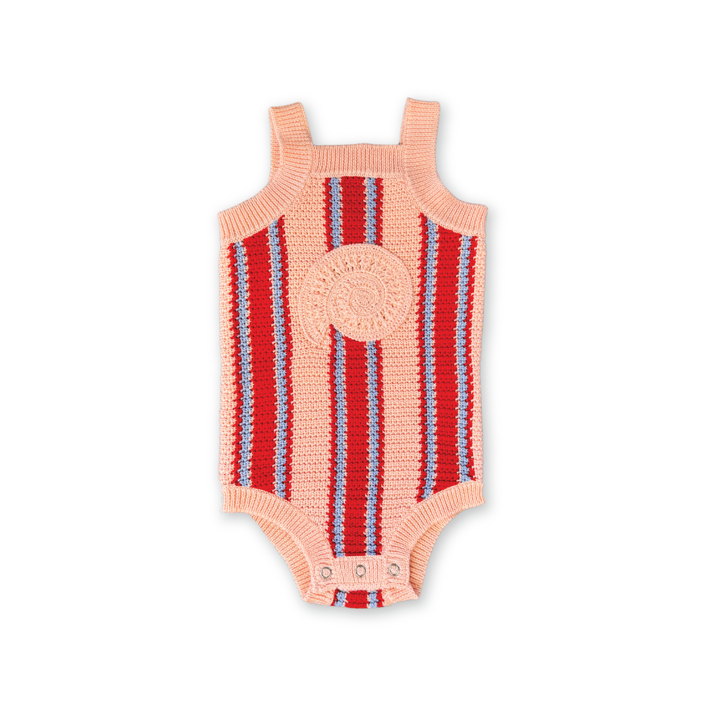 Organic Island Stripe Shell Singletsuit