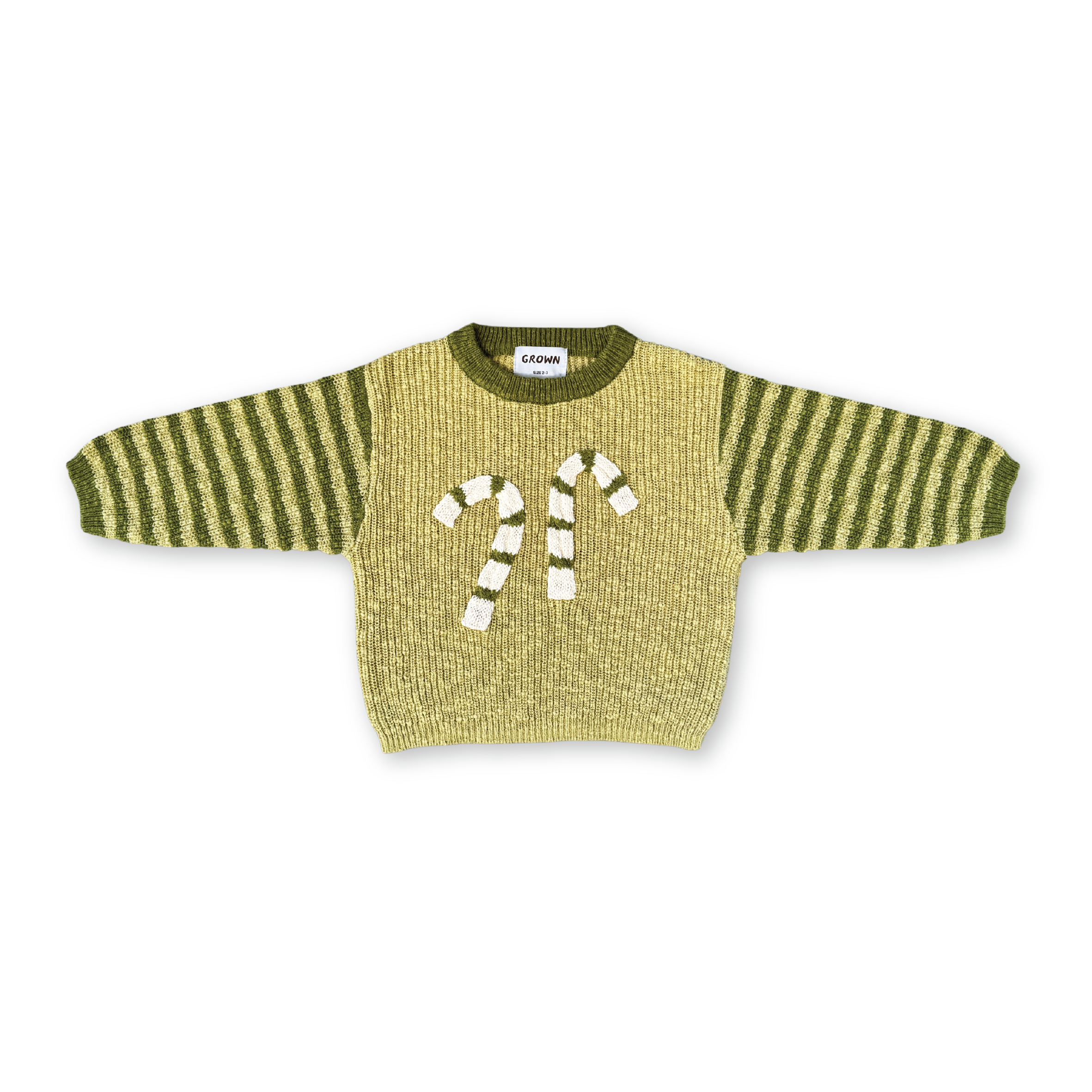 Organic Candy Cane Christmas Jumper