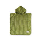 Terry Towelling Flow Poncho - Leaf