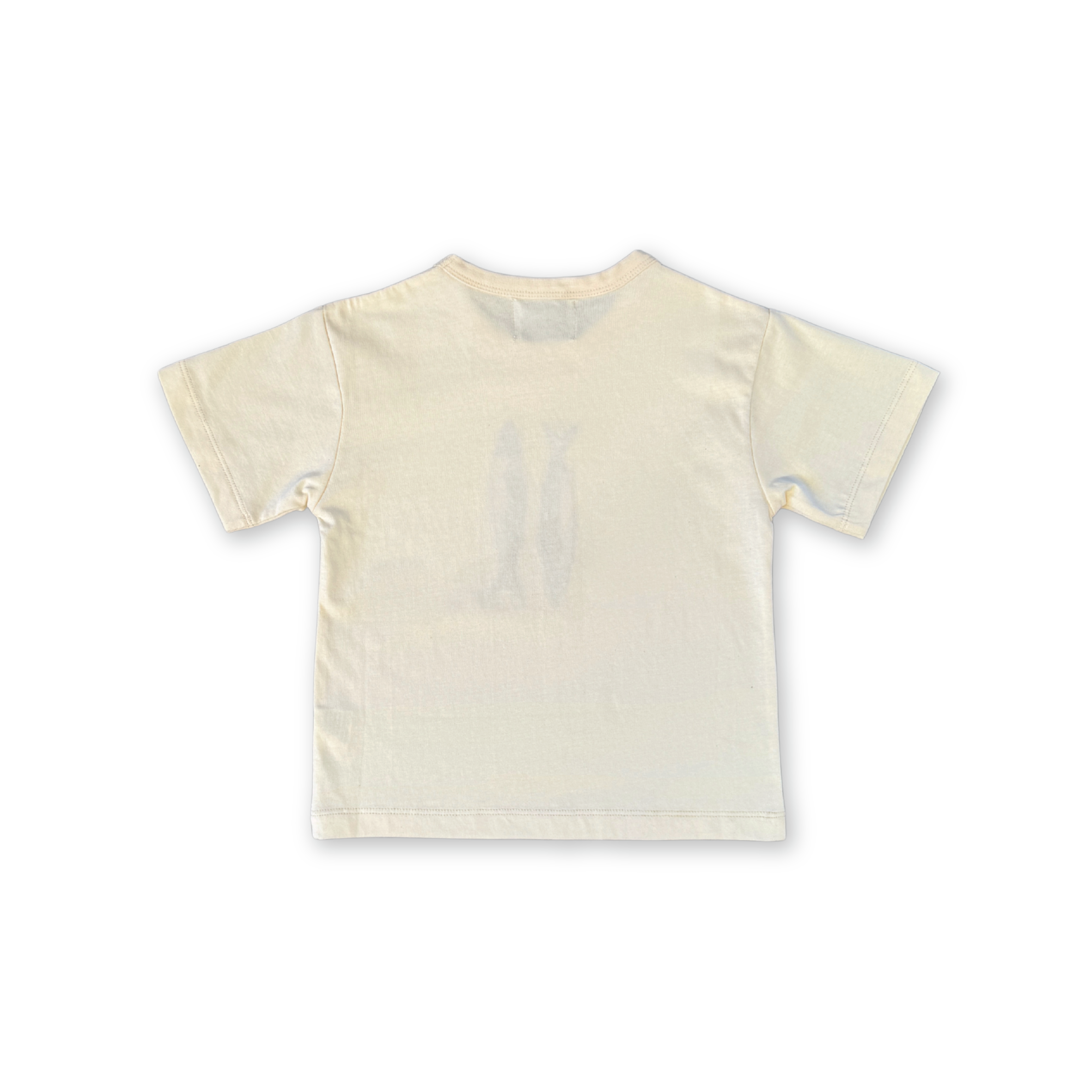 Organic Sardine Embroidered Tee - Milk