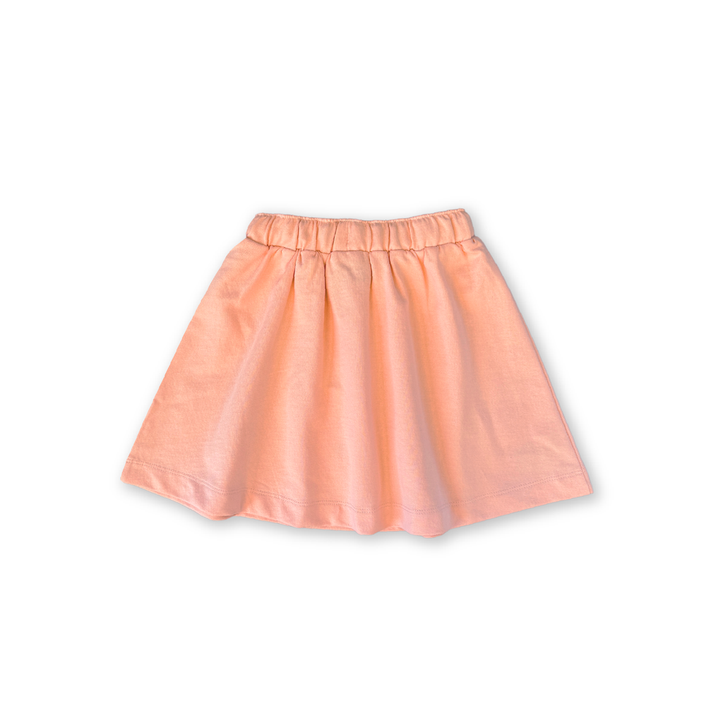 Organic French Terry Shell Skirt - Peachy