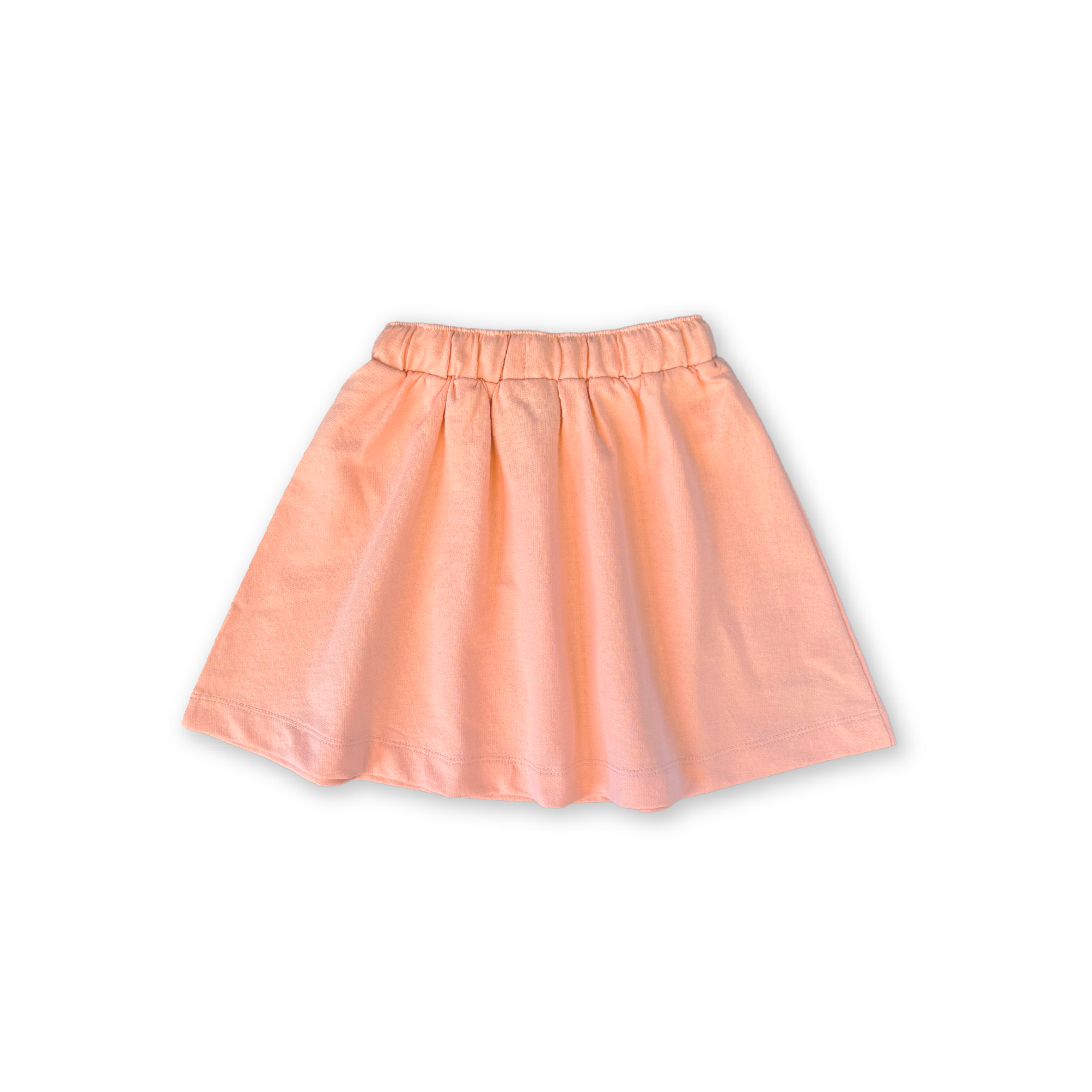 Organic French Terry Shell Skirt - Peachy