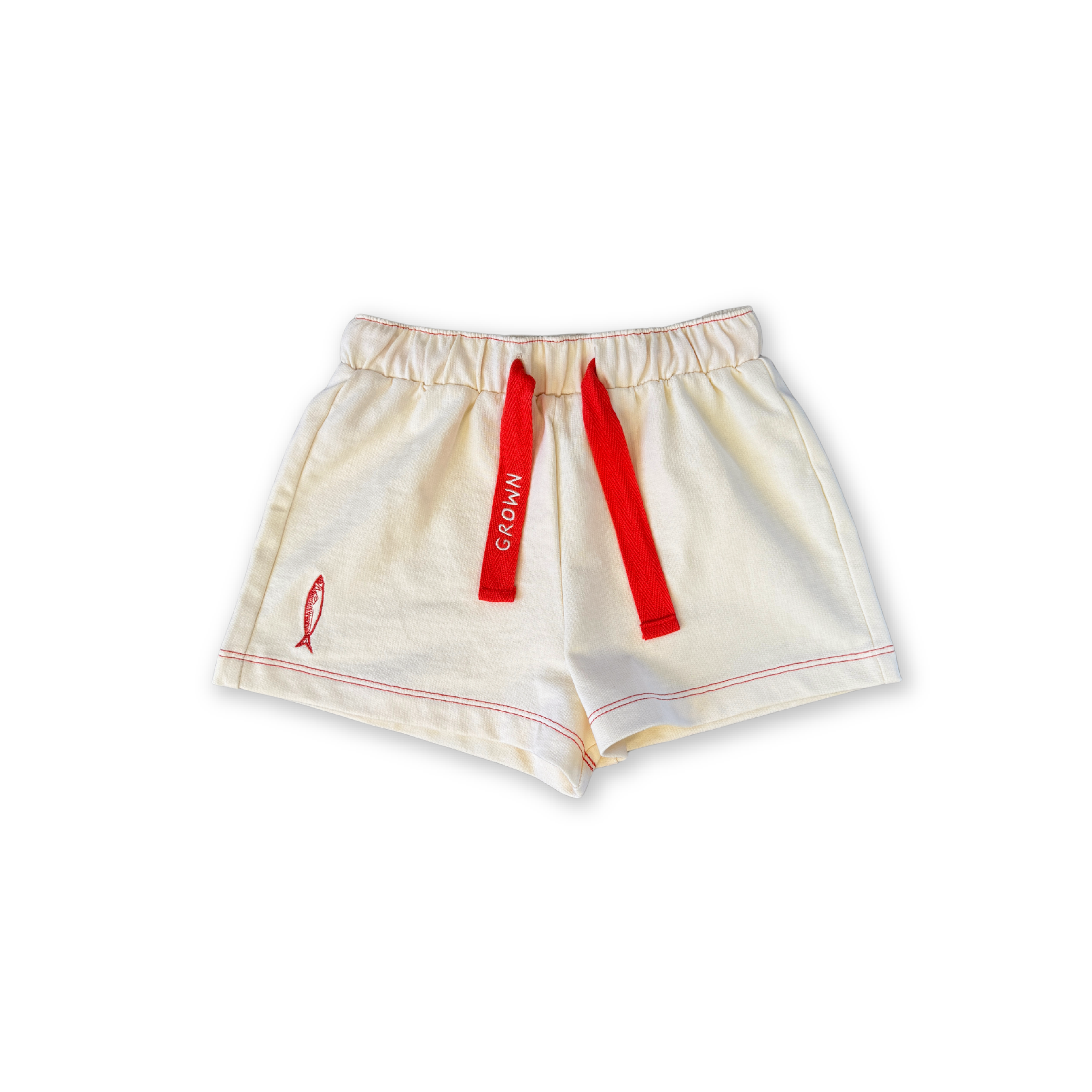 Organic French Terry Sardine Short - Milk