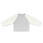 Raglan Long Sleeve Tee - Grey Marle